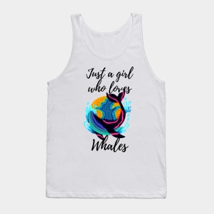 Just a Girl Who Loves Whales Tank Top